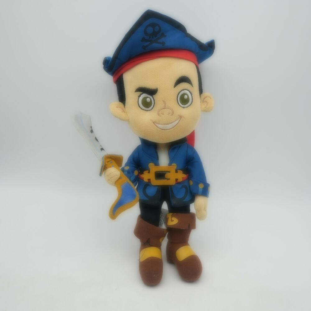 Disney Store JAKE the Pirate 14" Plush Doll Jake and the Neverland Pirates - Picture 1 of 5
